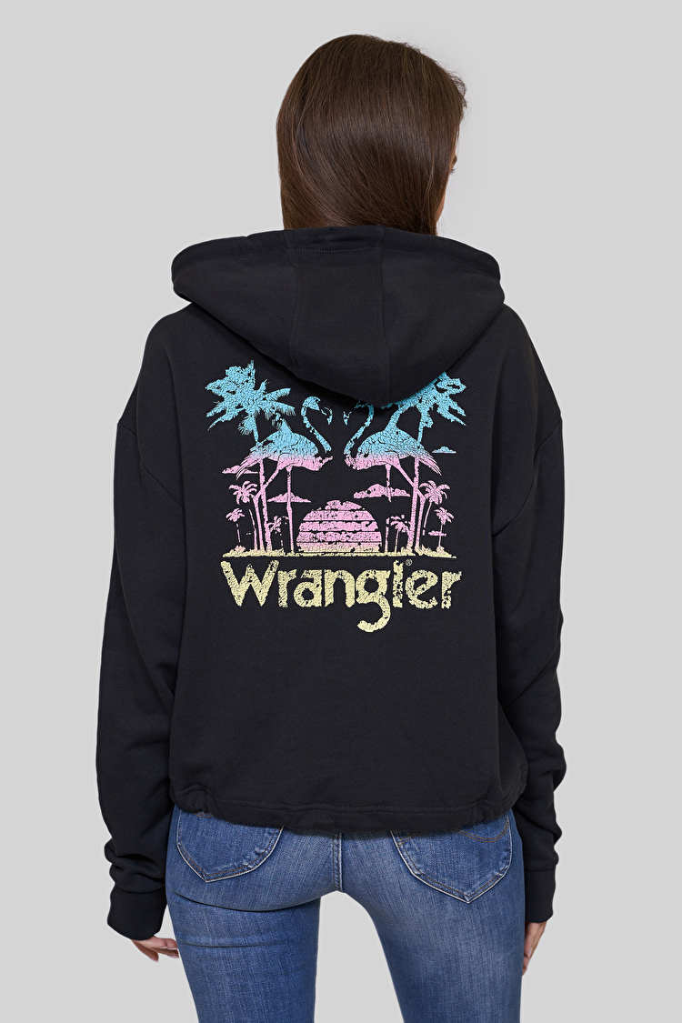 Худи Wrangler Draw Cord Hudie Boxy Fit (W6Q7HAXV6) Черный