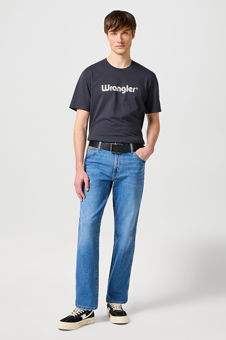 Ремінь Wrangler Kabel Buckle Belt - (112125430-W00108100) Чорний