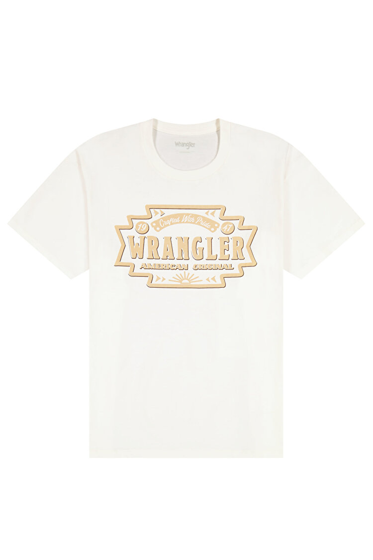 Футболка Wrangler Americana Tee Regular Fit (112378505) Белый