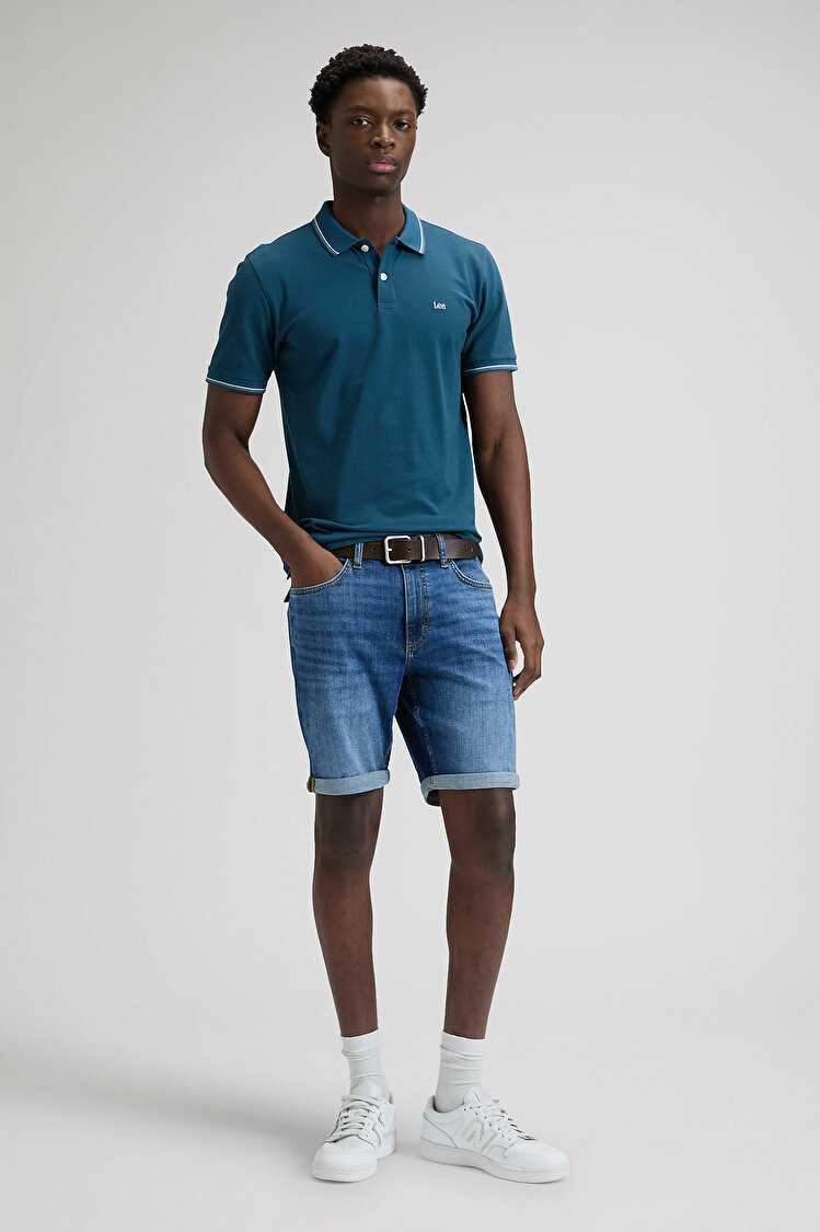 Шорты LEE RIDER SHORT Slim Fit (112376385) Голубой