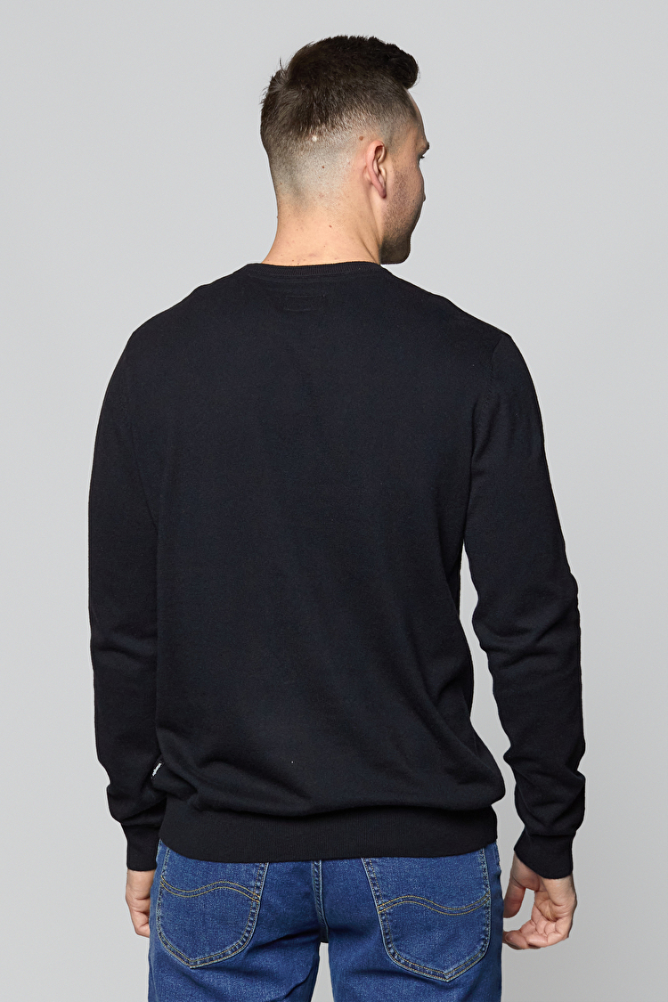 Джемпер Wrangler Crew Knit Regular Fit (W8A02P100) Чорний