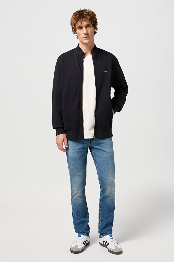 Кофта Wrangler Funnel Neck Zip Regular Fit (112350548) Черный