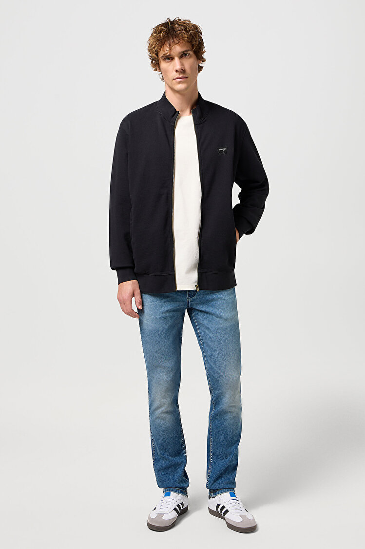 Кофта Wrangler Funnel Neck Zip Regular Fit (112350548) Чорний