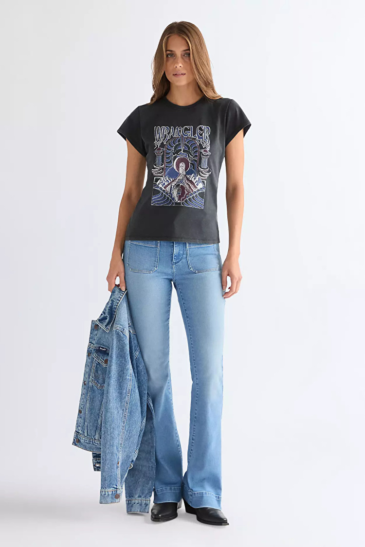 Футболка Wrangler SHRUNKEN BAND TEE Slim Fit (112378309) Чорний