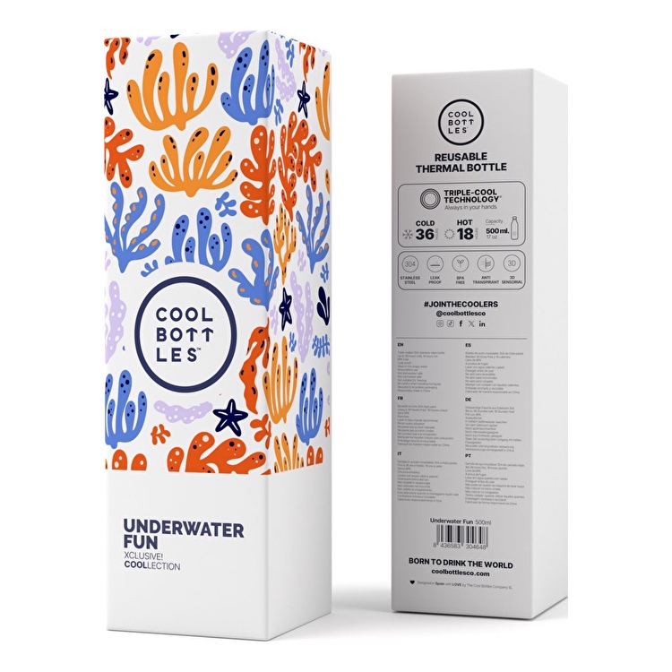 Термопляшка COOL BOTTLES Underwater fun 500 мл. (0418V)