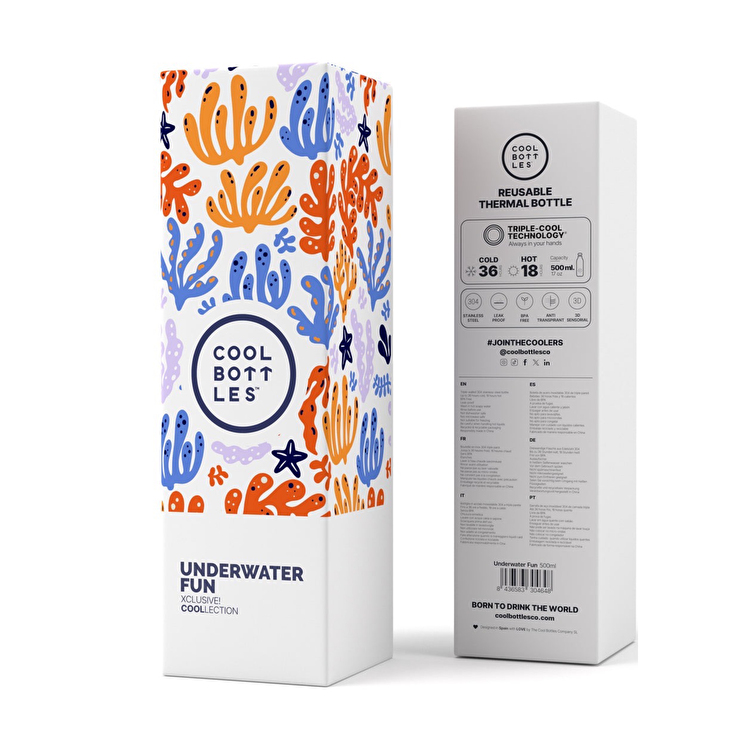 Термопляшка COOL BOTTLES Underwater fun 500 мл. (0418V)
