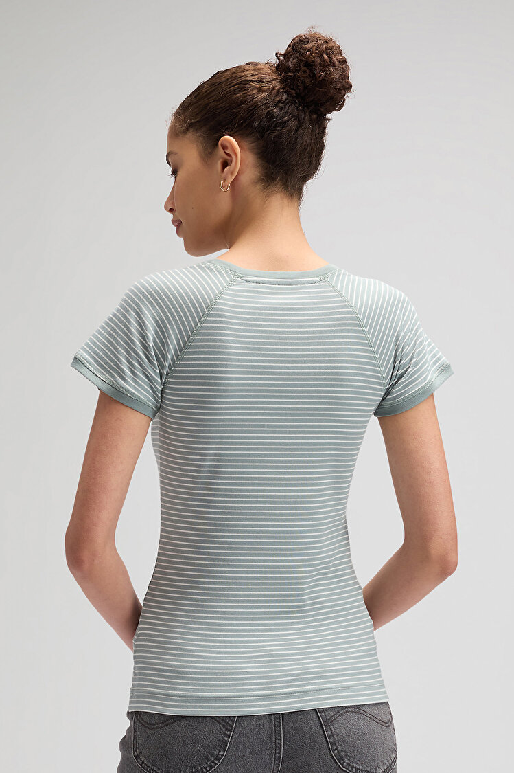 Футболка LEE Baby Tee Slim Fit (112376985) Зелений