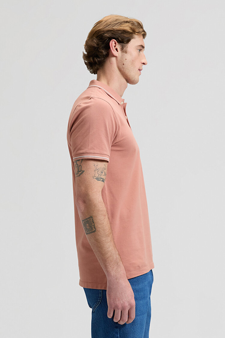 Поло LEE Pique Polo Regular Fit (112376515) Рожевий