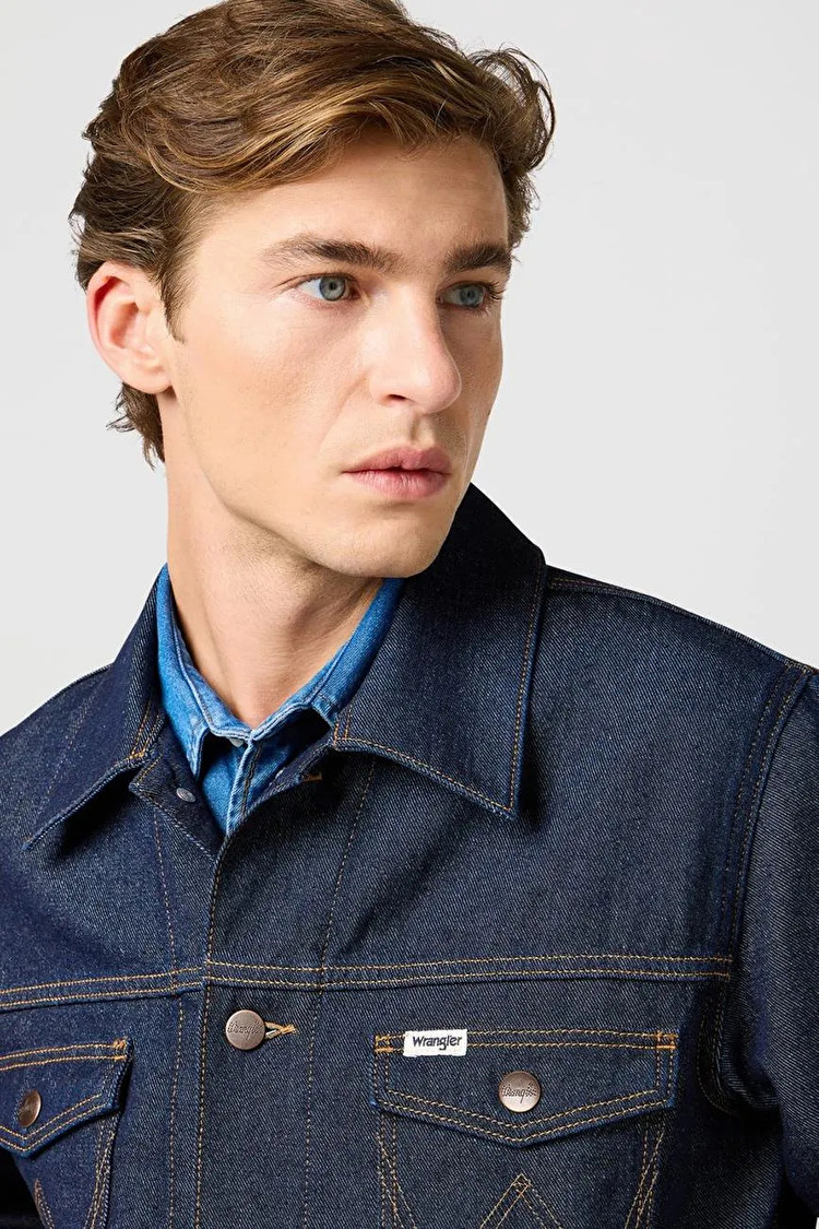Куртка джинсовая Wrangler Regular Jacket (112362391) Темно-синий