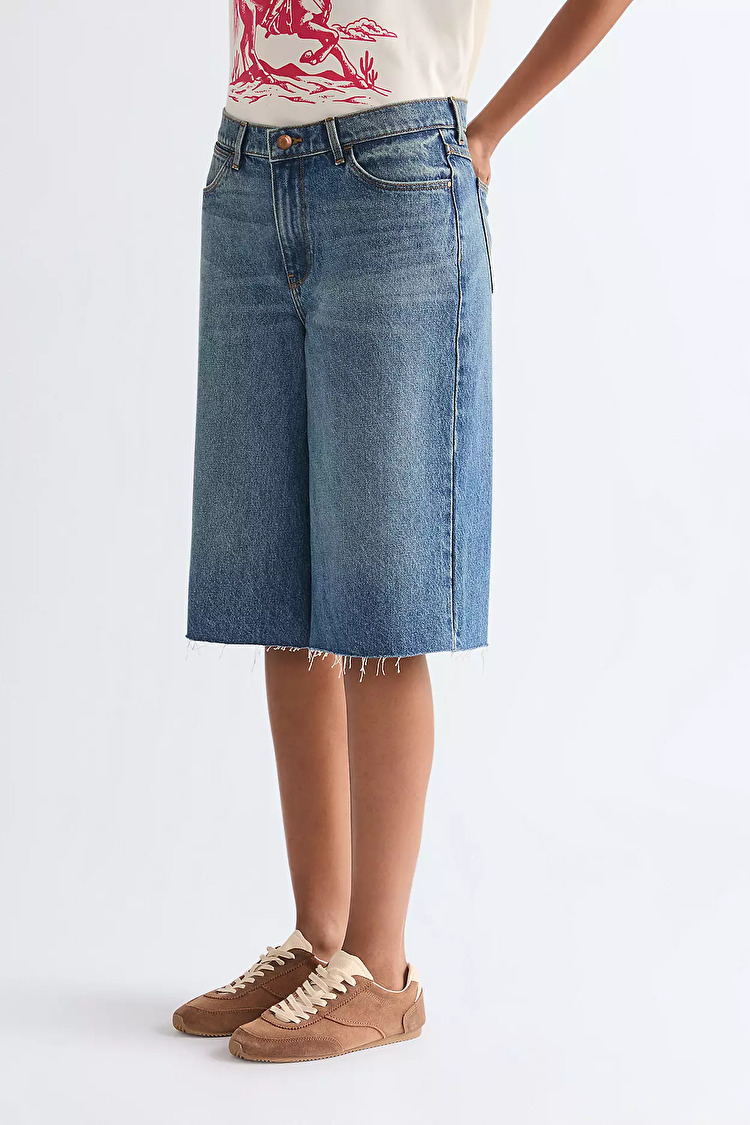 Шорты Wrangler LOW RISE JORT Loose Fit (112378218) Голубой