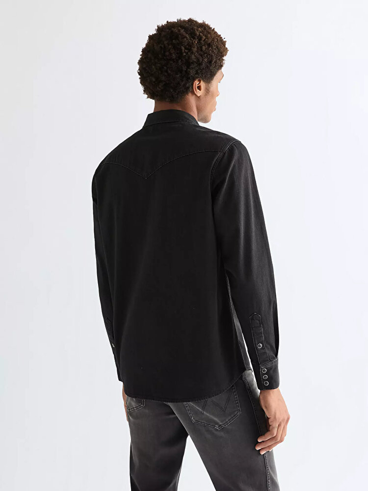 Сорочка Wrangler Western Shirt Regular Fit (112378427) Чорний