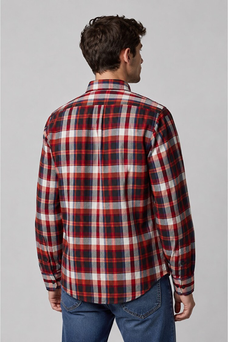 Сорочка LEE Button Down Shirt Regular Fit (L880ZEKC) Помаранчевий, чорний