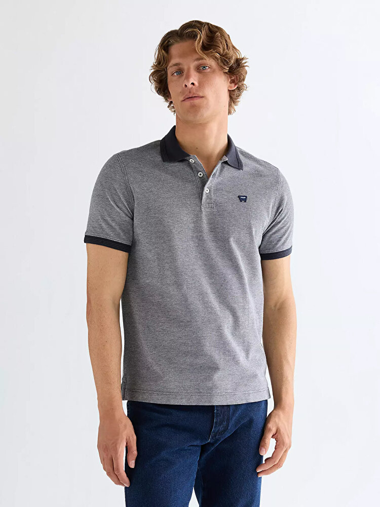 Поло Wrangler REFINED POLO SHIRT Regular Fit (112377997) Синий