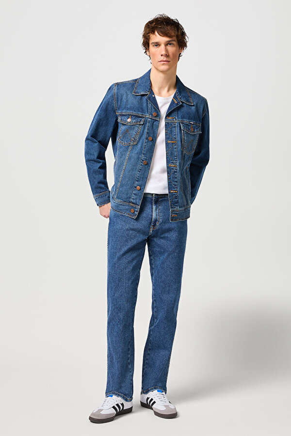 Куртка джинсовая WRG Classic Jacket Regular Fit (112128892) Синий