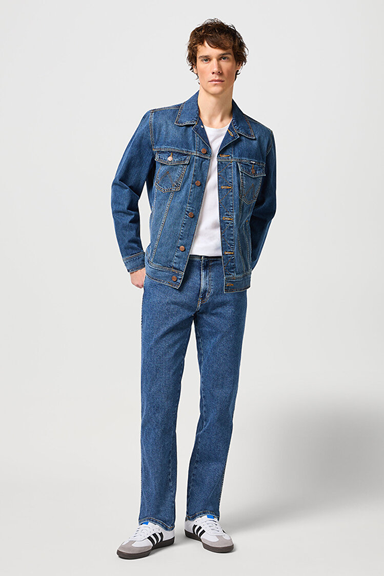 Куртка джинсова Wrangler Classic Jacket Regular Fit (112128892-W4481514V) Синій