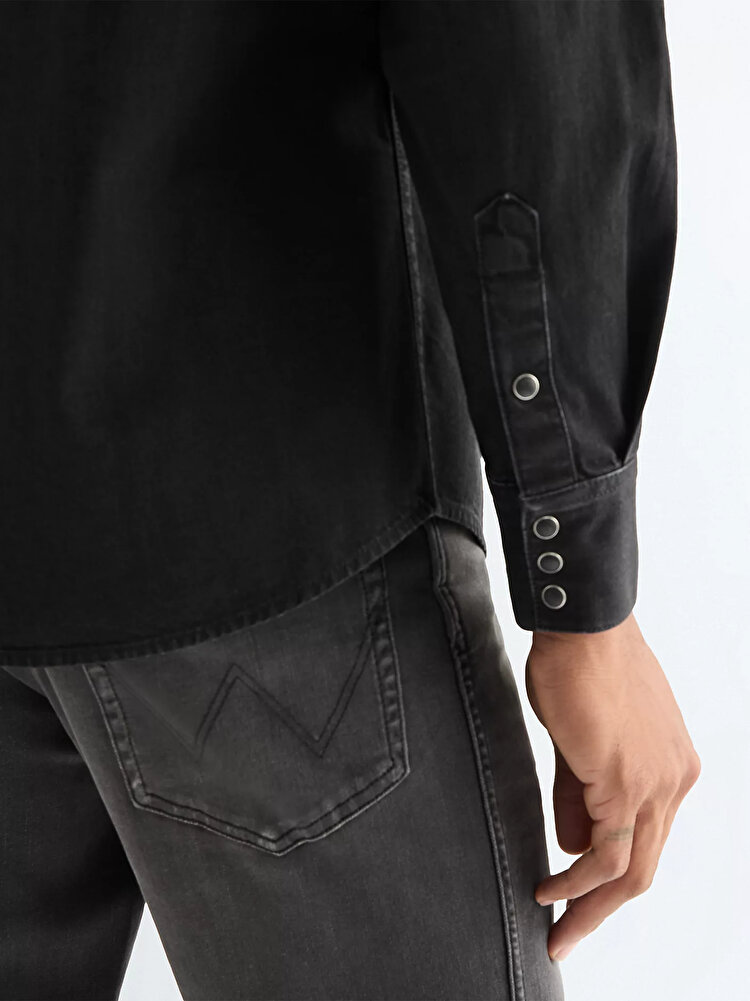 Сорочка Wrangler Western Shirt Regular Fit (112378427) Чорний