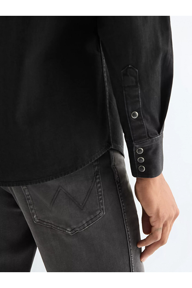 Рубашка Wrangler Western Shirt Regular Fit (112378427) Черный