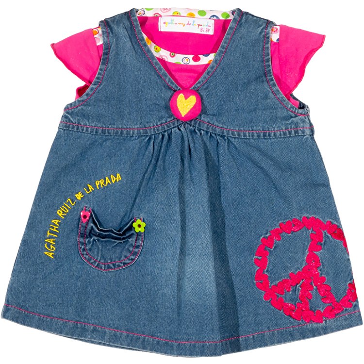 Комплект: Футболка та сарафан AGATHA RUIZ DE LA PRADA Agatha baby (7430) Малиновий