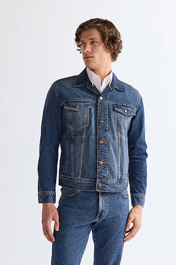 Куртка джинсовая Wrangler Classic Jacket Regular Fit (112128892-W4481514V) Синий