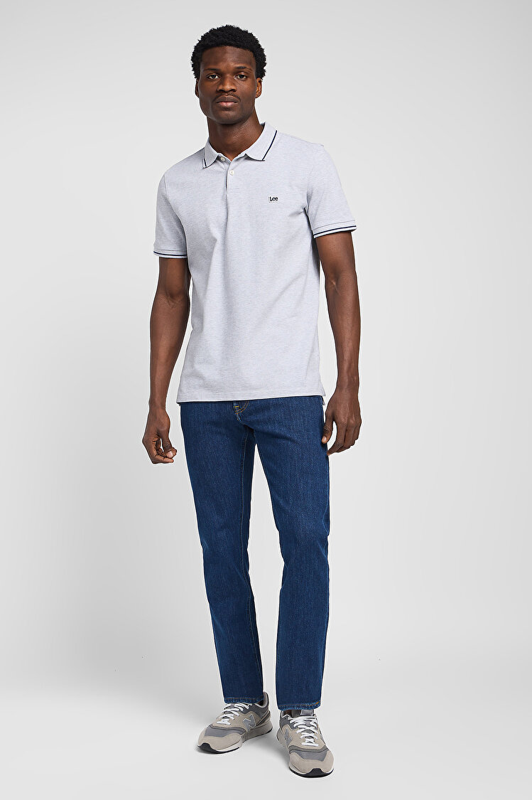 Поло LEE Pique Polo Regular Fit (112113690) Серый