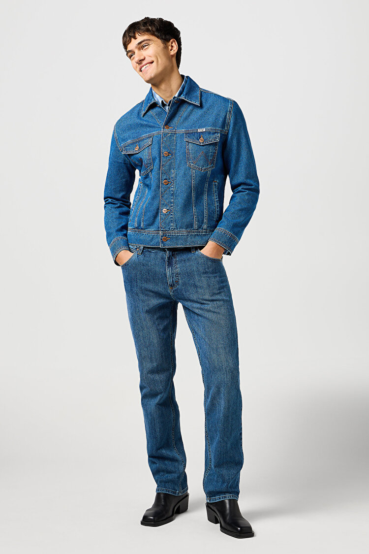Куртка джинсовая Wrangler Classic Jacket Regular Fit (112362737) Синий