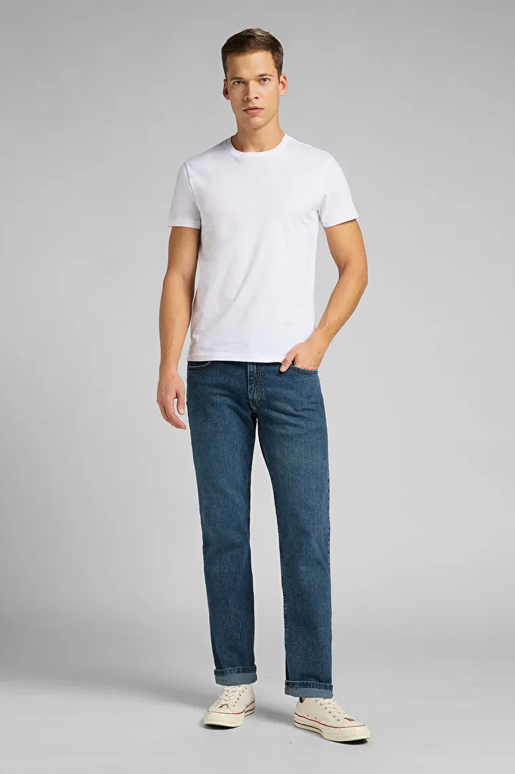 Набір футболок твін-пак LEE Twin pack Crew Fitted Fit (L680CM12) Білий