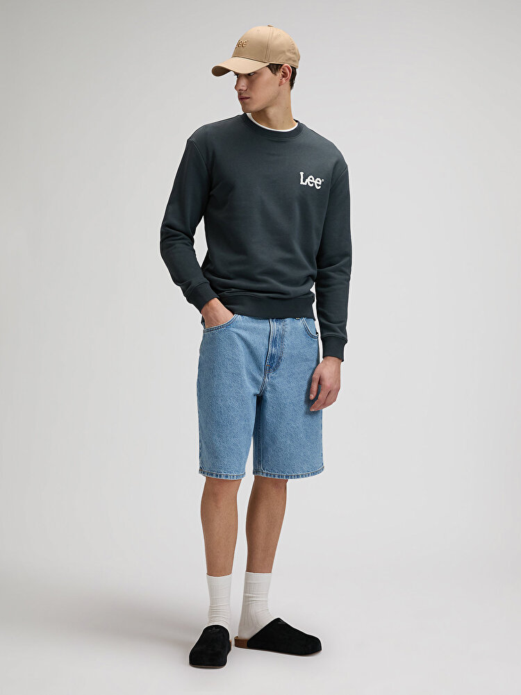 Шорты LEE ASHER SHORT Loose Fit (112376919) Голубой