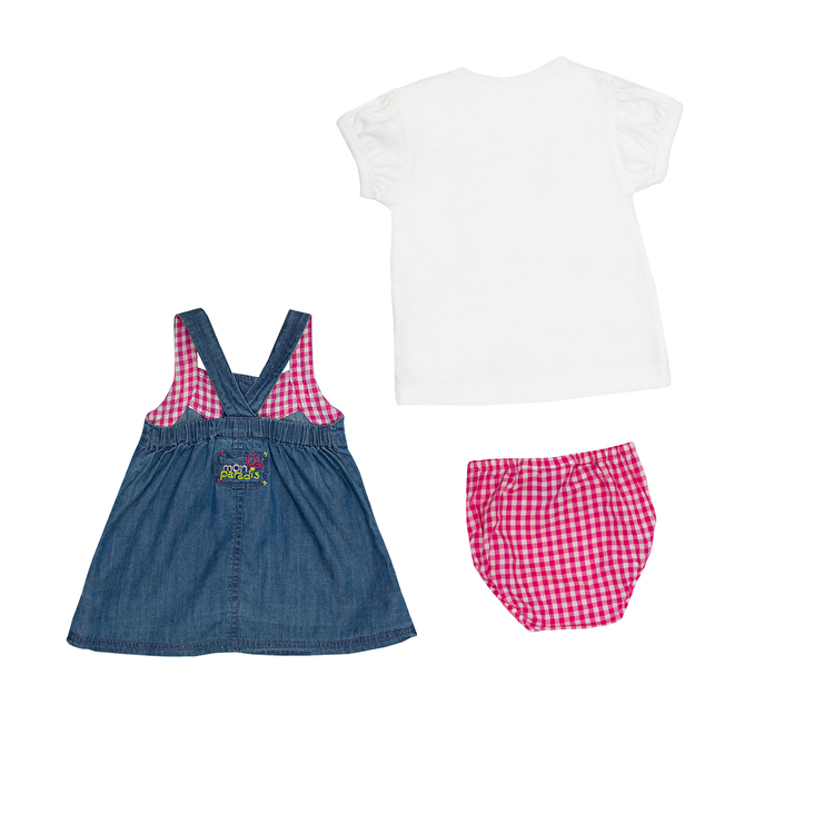 Комплект: Футболка, сарафан, трусики Losan Mc baby girls (018802804/001) Білий