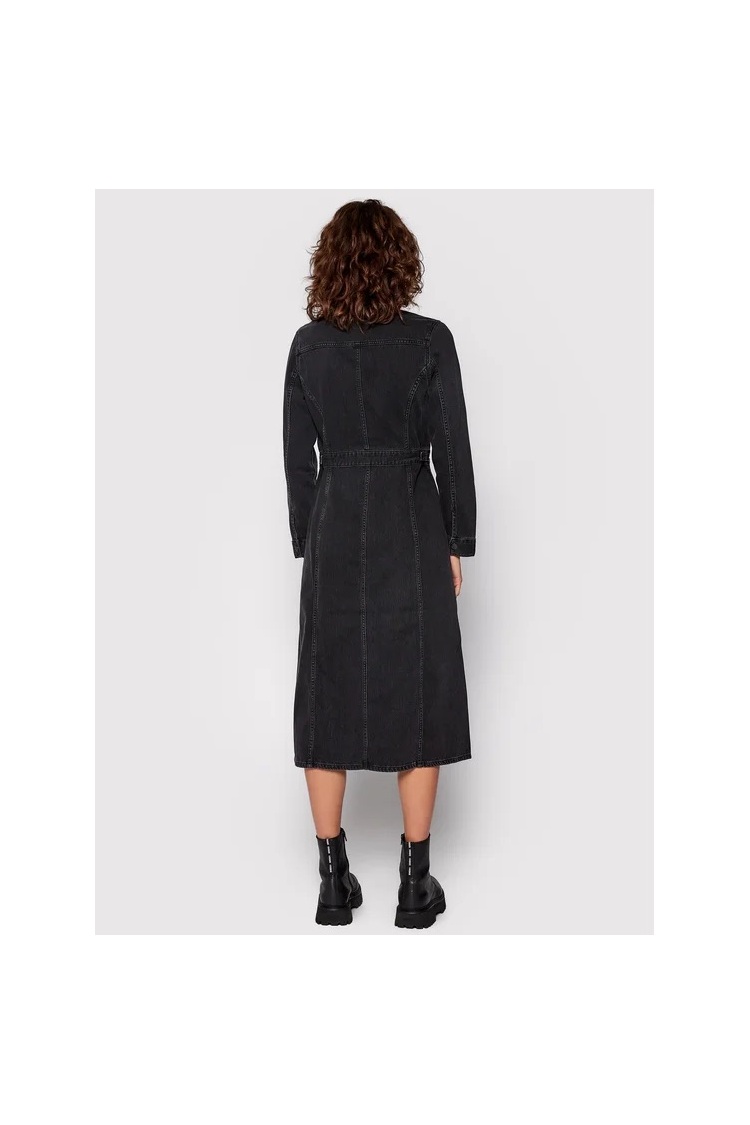 Платье джинсовое LEE Longsleeve Dress Slim Fit (L50LNECY) Черный