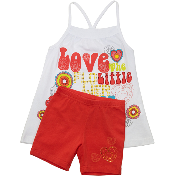 Комплект: Майка та шорти Losan Kids girls (316-8009AD/001) Білий