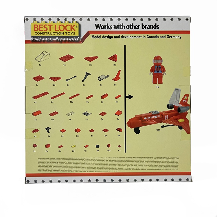 Конструктор Истребитель 240 деталей BEST-LOCK (24085)