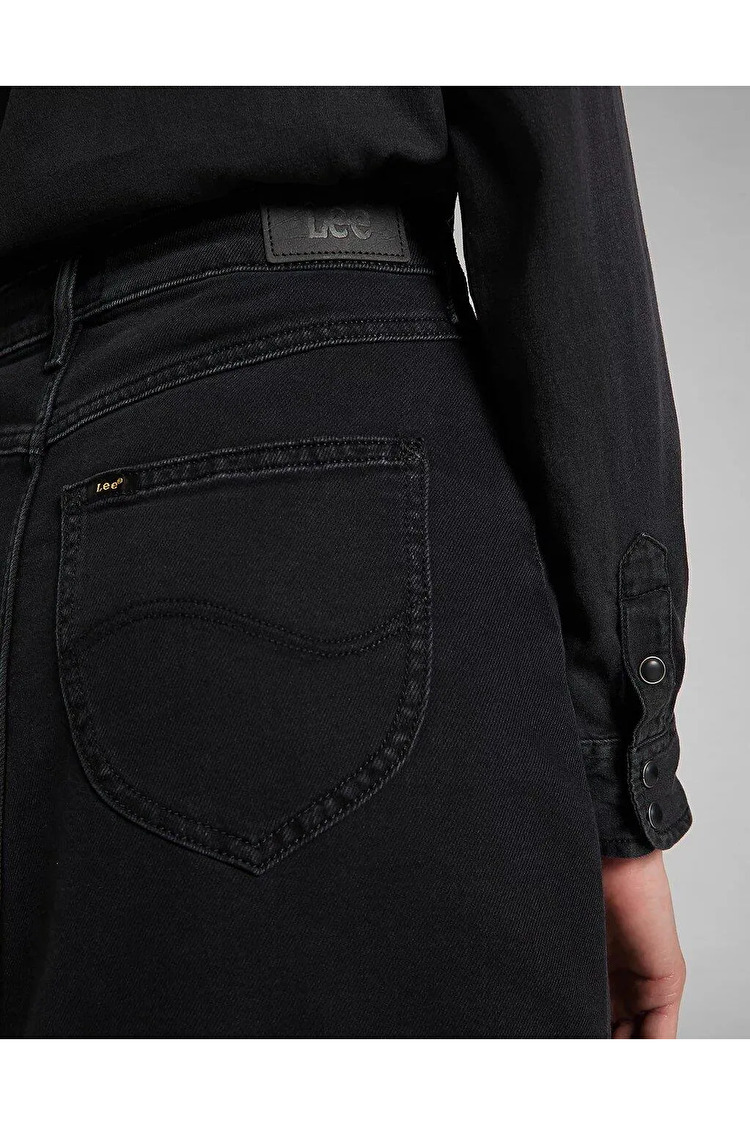 Спідниця джинсова LEE Ultra Long Split Skirt Slim Fit (L38LOKSS) Чорний