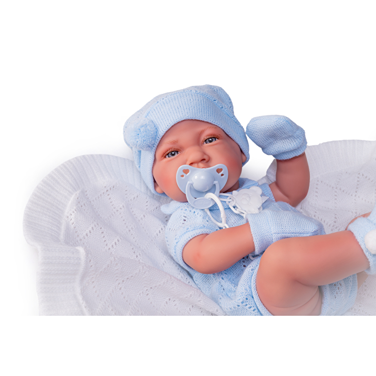 Пупс Recien Nacido con toquilla de punto 42 см ANTONIO JUAN (50063)