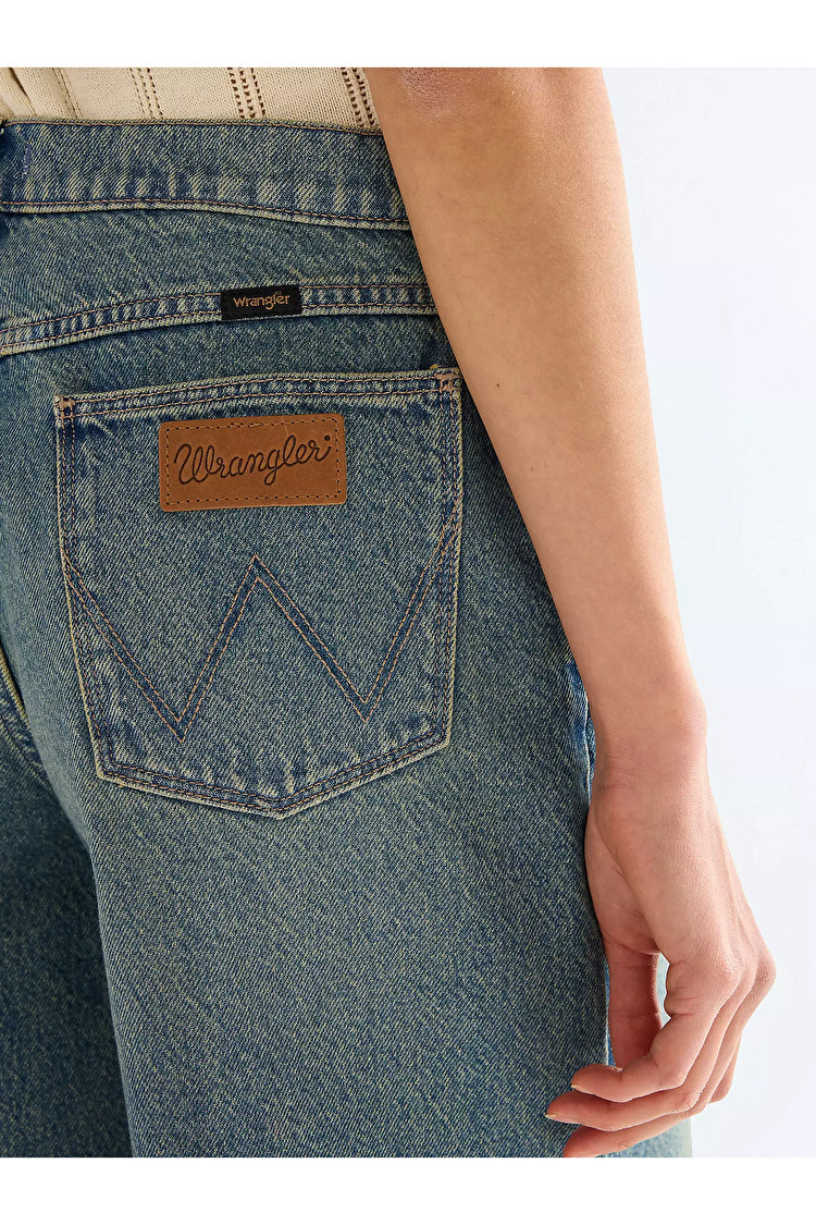 Шорты Wrangler LOW RISE JORT Loose Fit (112378219) Голубой