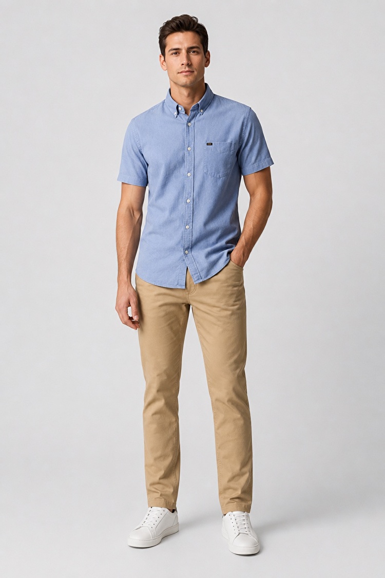 Штани LEE Brooklyn Straight Regular Fit (L452GK59) Бежевий