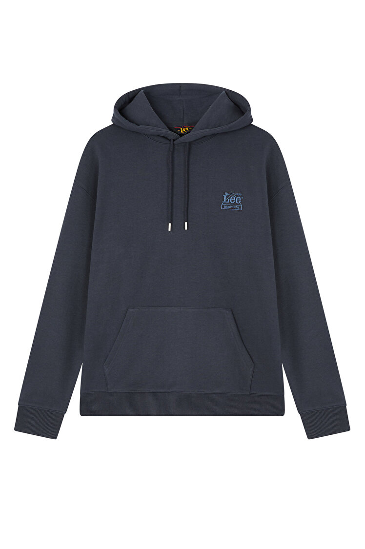 Худи LEE WORKWEAR ESS HOODIE Relaxed Fit (112378763) Темно-синий