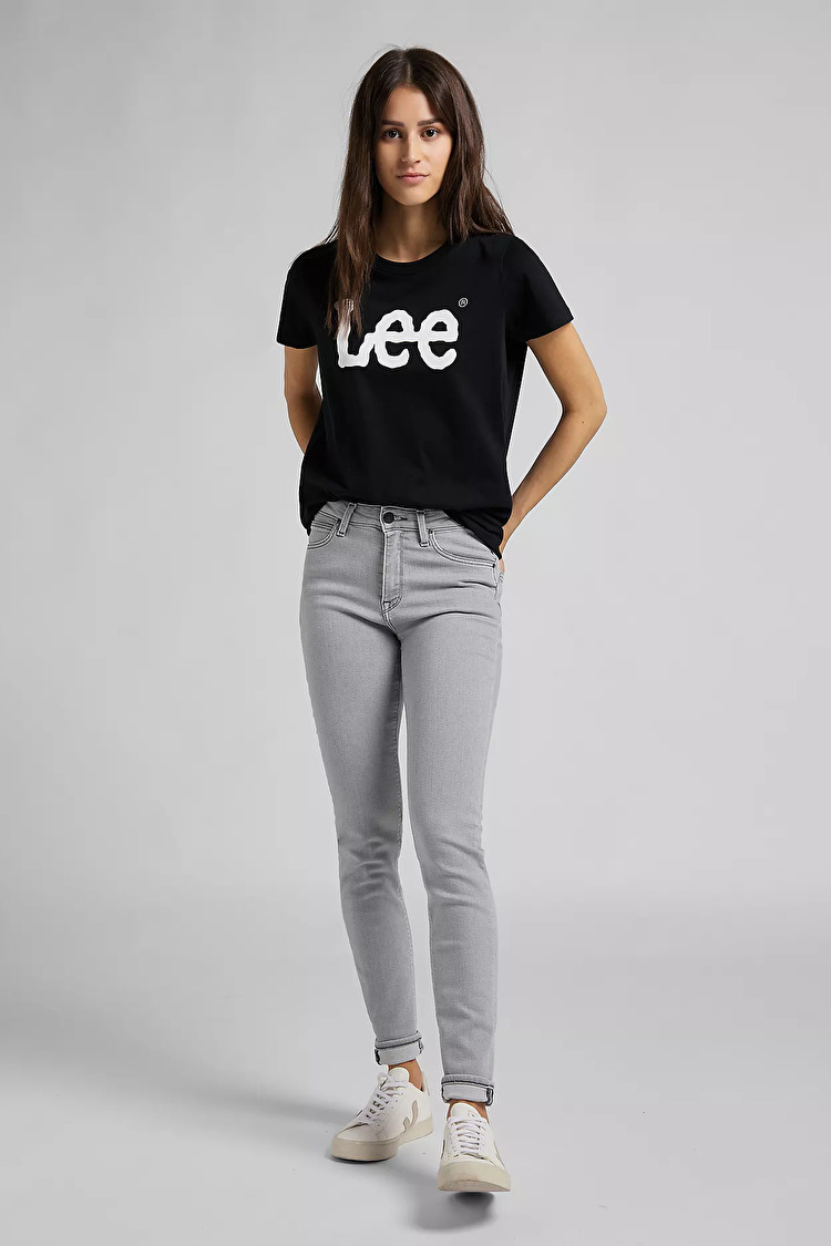 Футболка LEE Logo Tee Regular Fit (112109467) Чорний