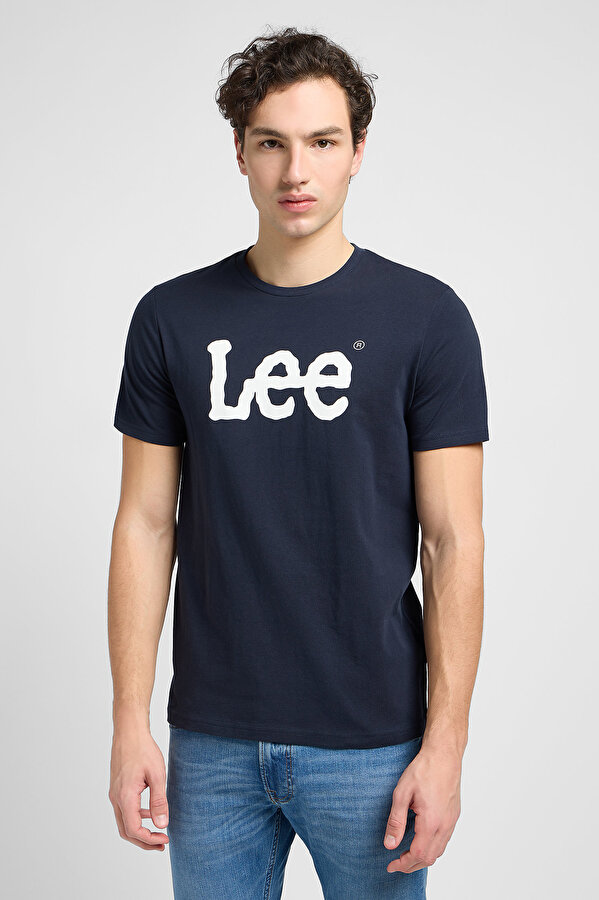 Футболка LEE WOBBLY LOGO TEE Regular Fit (112116126) Темно-синій
