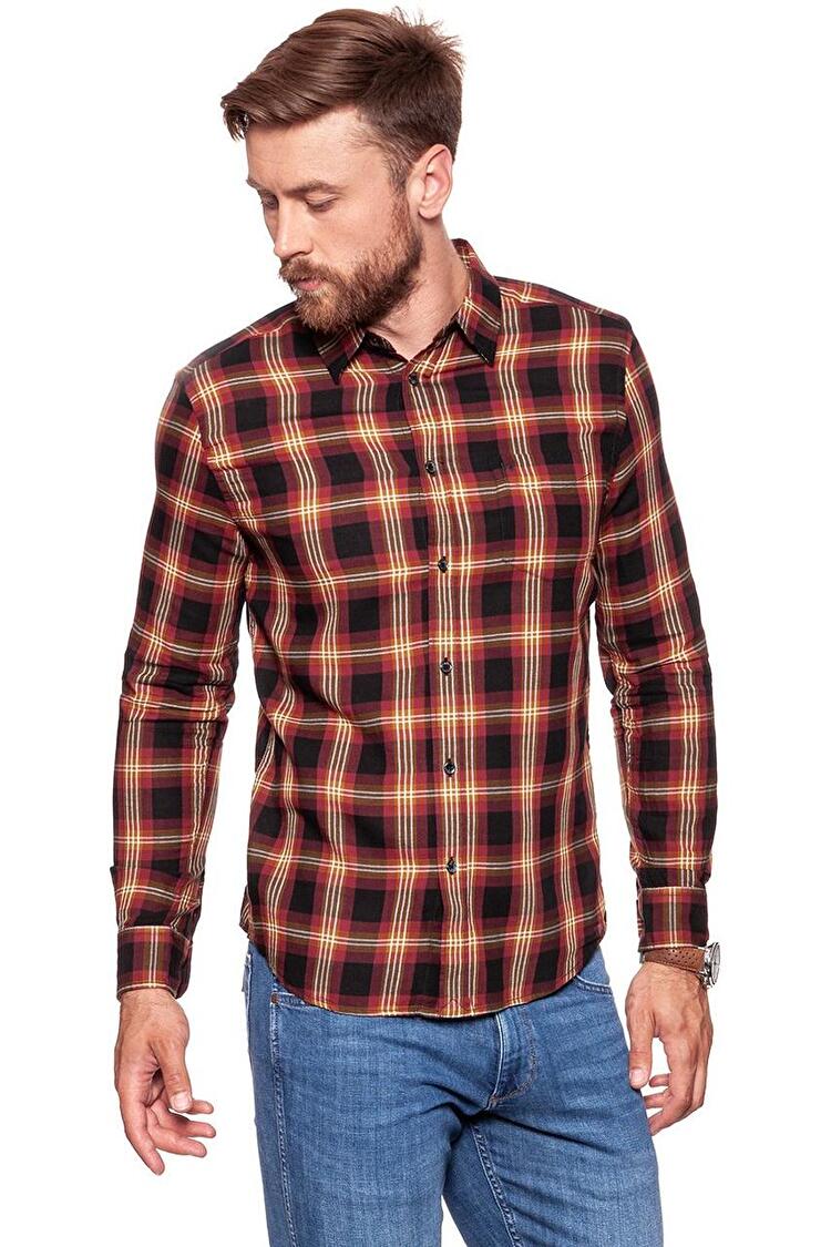 Рубашка Wrangler 1 Pocket Shirt Regular Fit (W5760ORVR) Коричневый