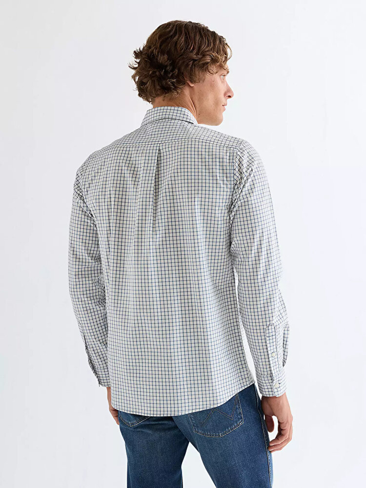 Сорочка Wrangler 1 PKT SHIRT Regular Fit (112378032) Блакитний