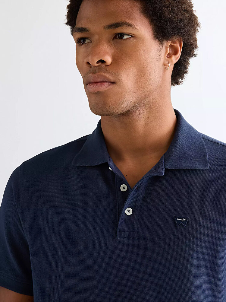 Поло Wrangler Polo shirt Regular Fit (112377978) Синий
