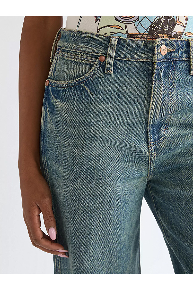 Джинси Wrangler Loose Straight Loose Fit (112378204) Блакитний