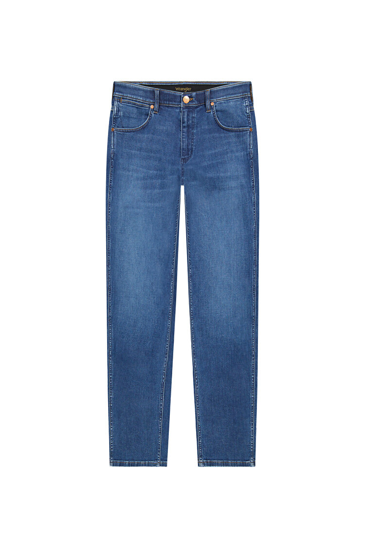 Джинси Wrangler Greensboro Regular Fit (112378852) Блакитний