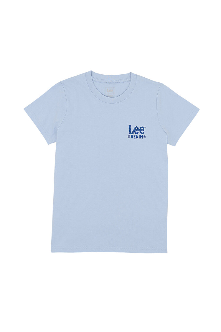 Футболка LEE Tee SHY blue (112363417) Голубой