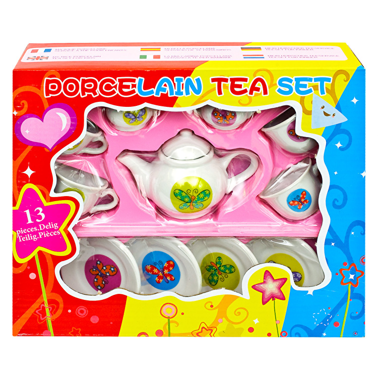 Набір чайний порцеляновий 13 предметів HENGJIANG (CH1431/COLOR)