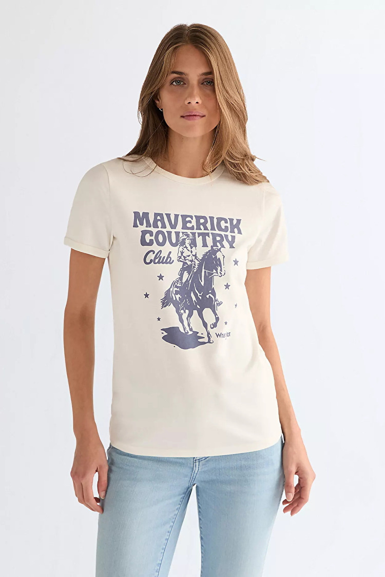 Футболка Wrangler Ringer Tee Slim Fit (112378089)