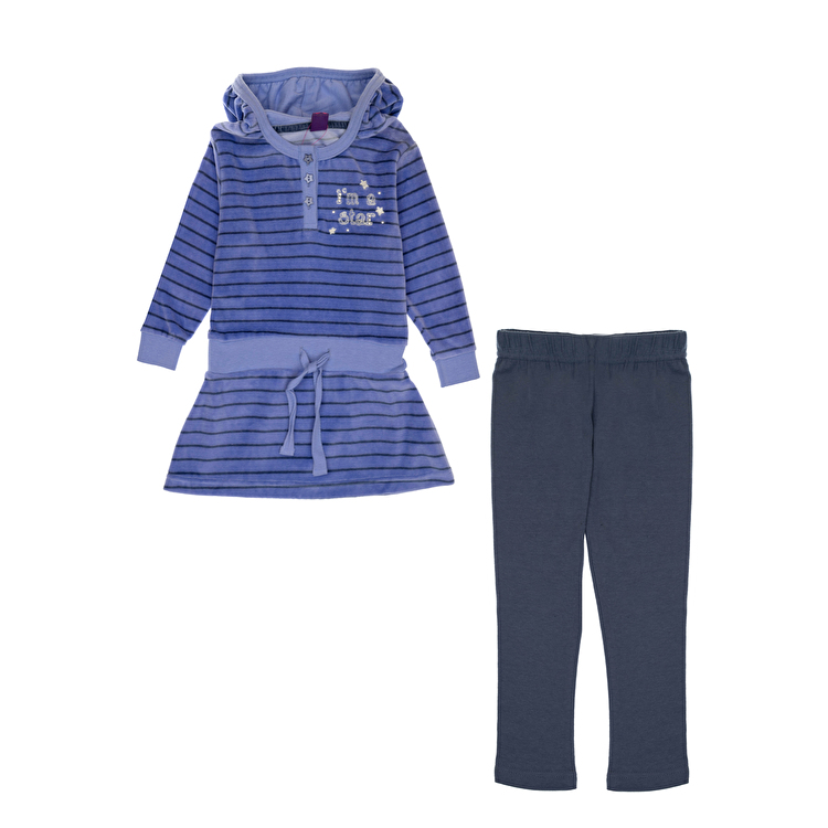 Комплект: Сукня та легінси Losan Mc baby girls (026-8029AD/10) Фіолетовий