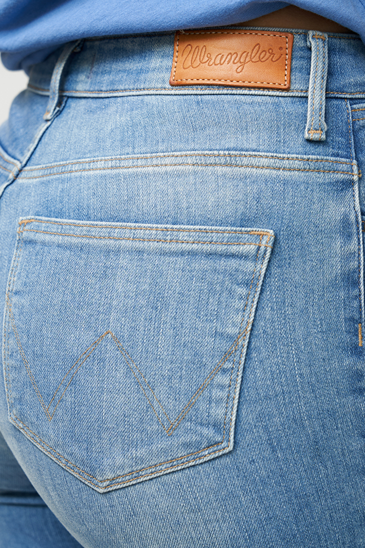 Джинси Wrangler High Rise Skinny Skinny Fit (W27HGU241) Блакитний