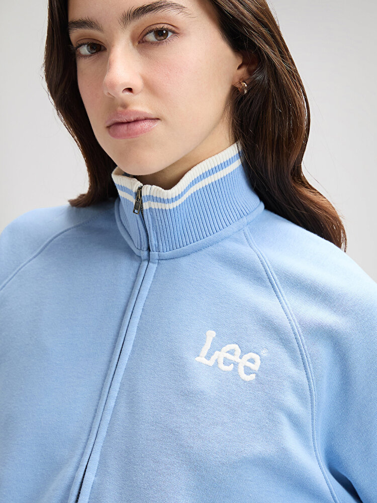Свитшот на молнии LEE ZIP UP Relaxed Fit (112376984) Голубой