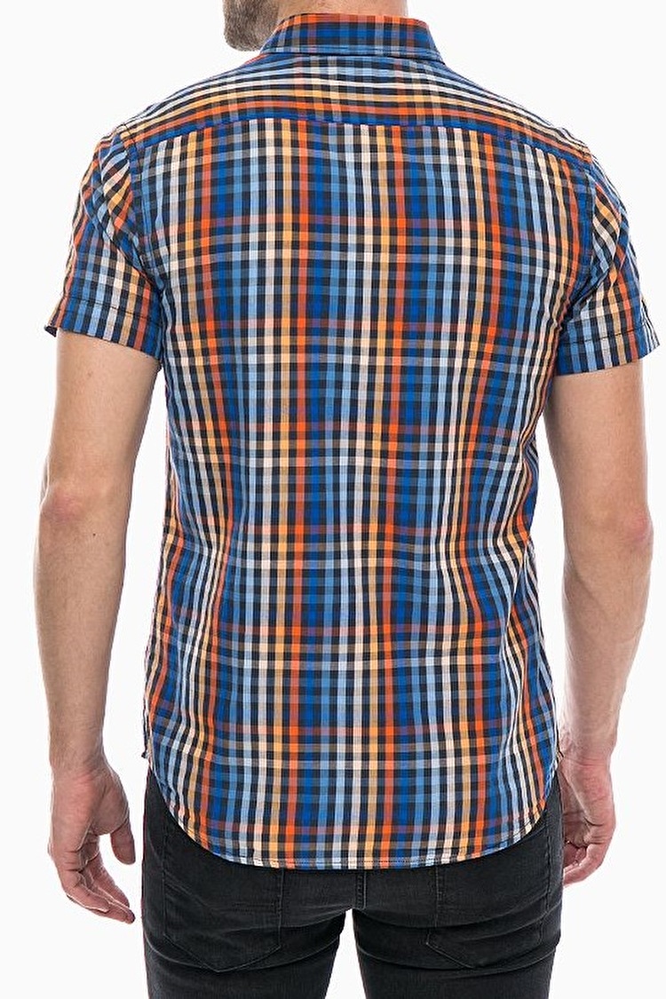 Сорочка Wrangler 1 Pocket Button Down Shirt Slim Fit (W59444MKE) Синій